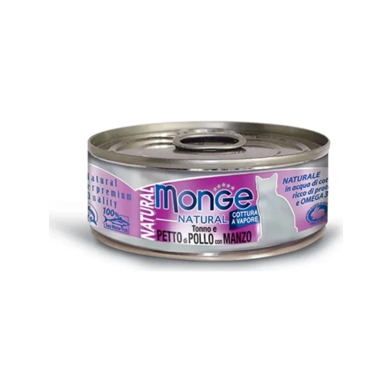 Monge Natural tunas su vištiena ir jautiena, 80 g