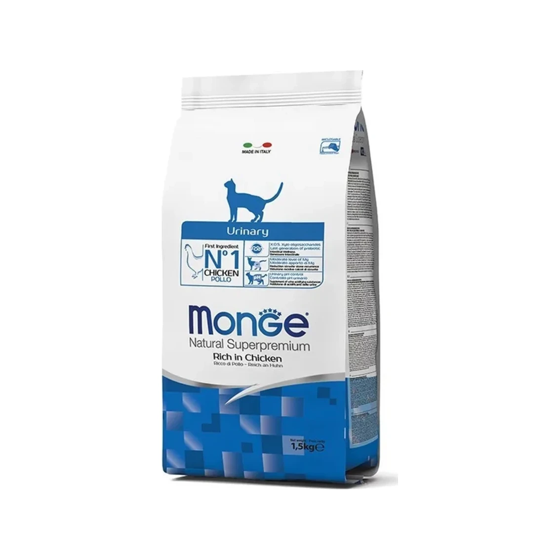 Sausas maistas katėms | Monge Natural Urinary vištiena, 10 kg