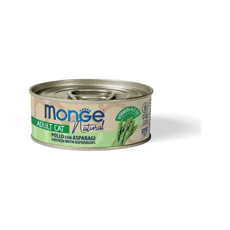 Monge Natural vištiena su šparagais padaže, 80 g