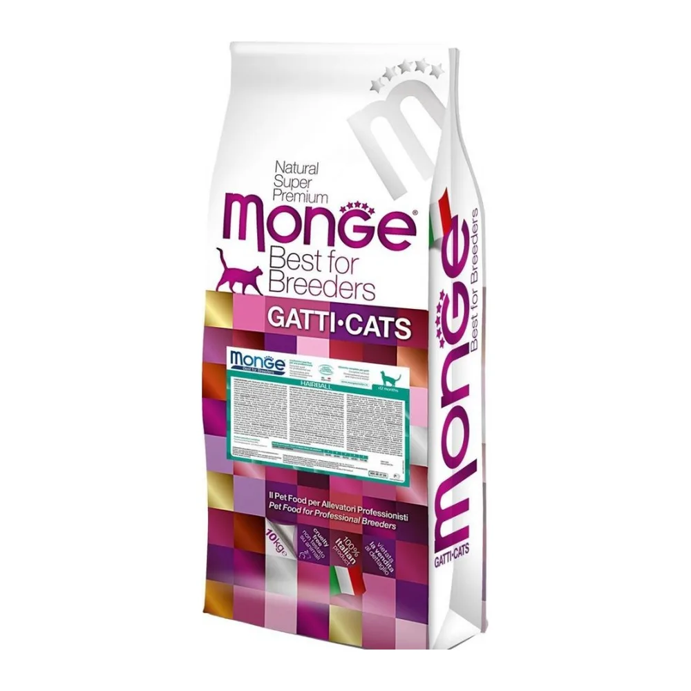 Monge Hairball vištiena sausas maistas katėms 10 kg - 2
