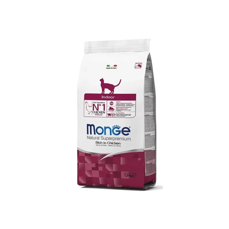 Monge Indoor Adult vištiena sausas maistas katėms, 10 kg
