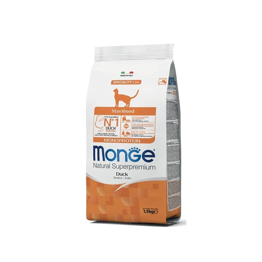 Monge Sterilised Adult antiena sausas maistas katėms, 1,5 kg