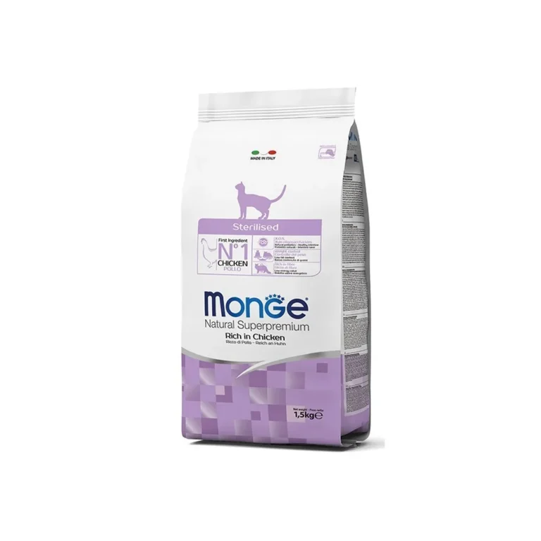 Monge Sterilised Adult vištiena sausas maistas katėms 1,5 kg