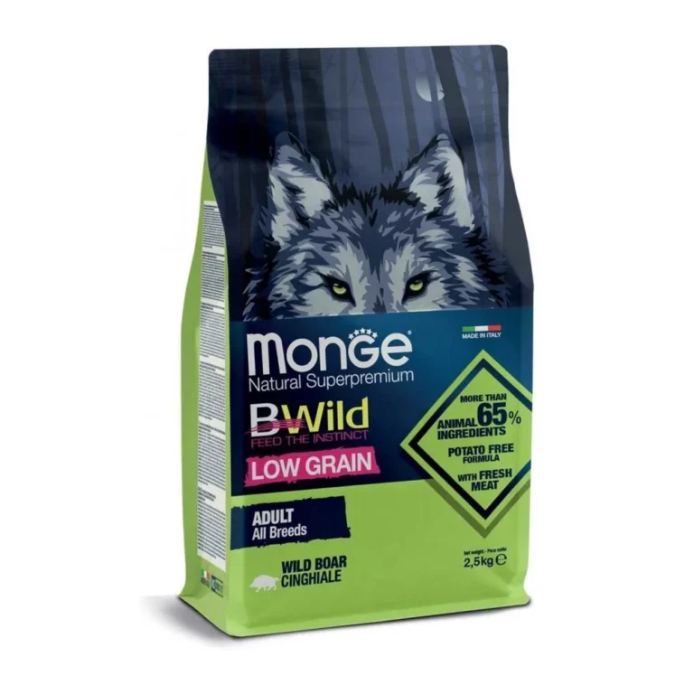 Monge BWild Adult šerniena sausas maistas šunims, 2,5 kg