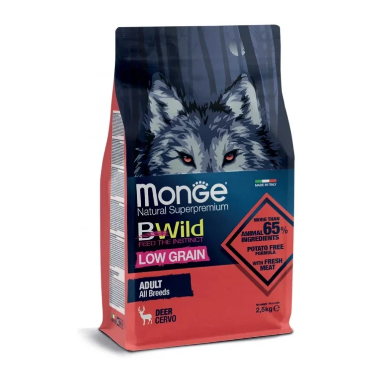 Monge BWild Adult elniena sausas maistas šunims, 2,5 kg
