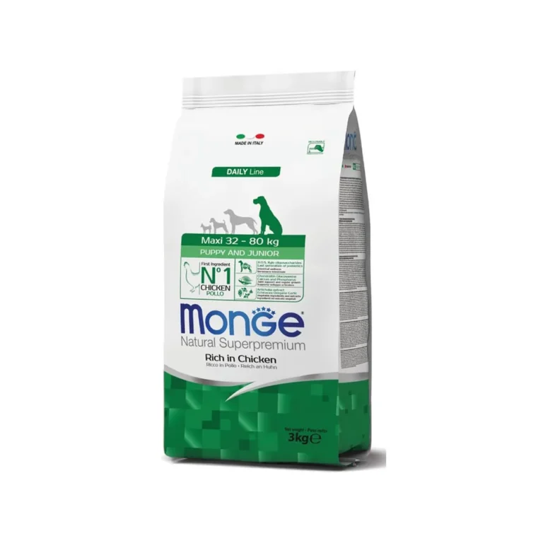 Monge Maxi Puppy vištiena sausas maistas šunims 12 kg