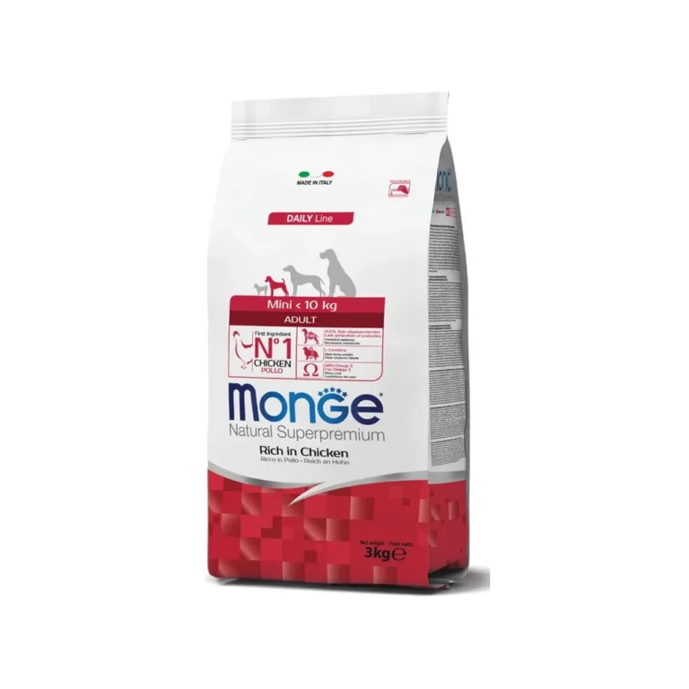 Monge Mini Adult vištiena sausas maistas šunims 7,5 kg