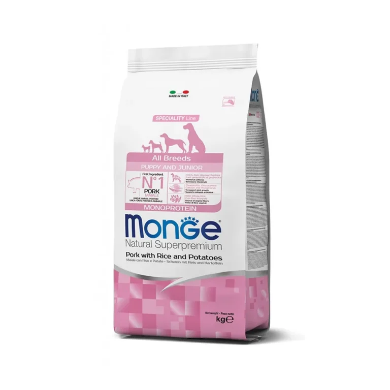 Monge Monoprotein Puppy kiauliena sausas maistas šunims 12 kg