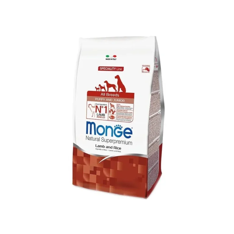 Monge Puppy ėriena ir ryžiai sausas maistas šuniukams, 12 kg