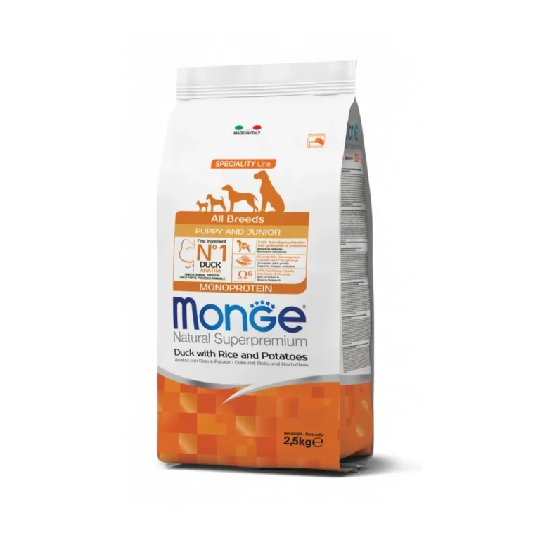 Monge Monoprotein Puppy su antiena sausas maistas šuniukams 2,5 kg