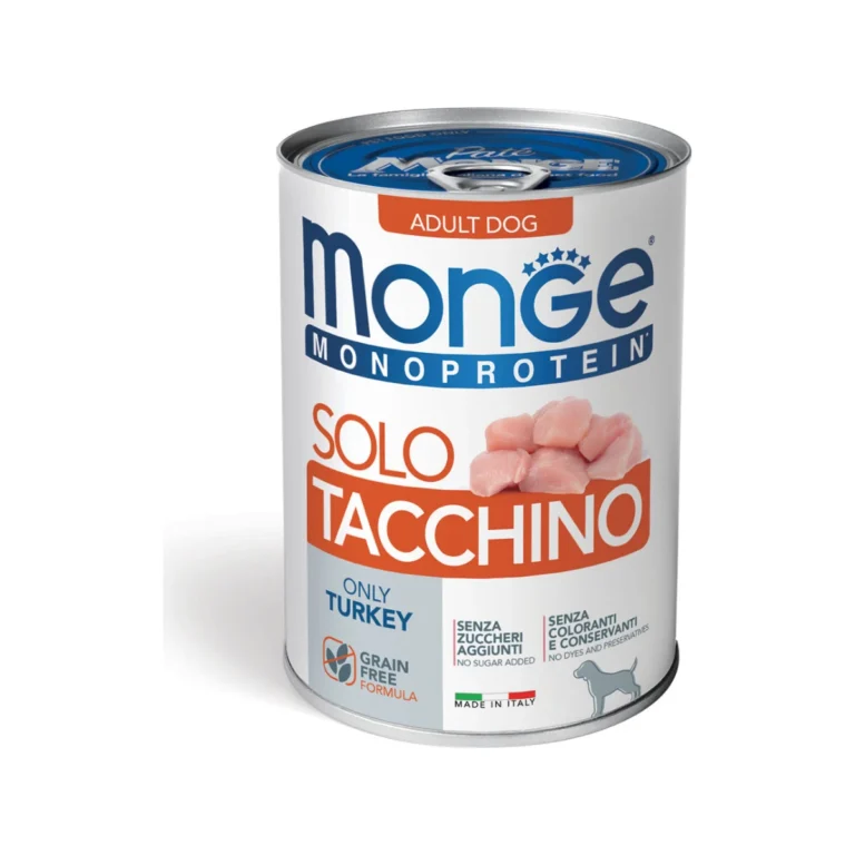 Monge Monoprotein Solo paštetas 100 % kalakutienos, 400 g