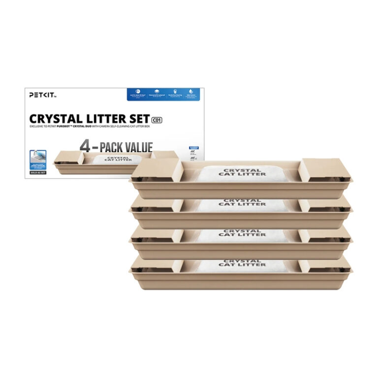 PETKIT Crystal Litter 4 maišų rinkinys silikoninis kraikas Purobot Crystal Duo katei