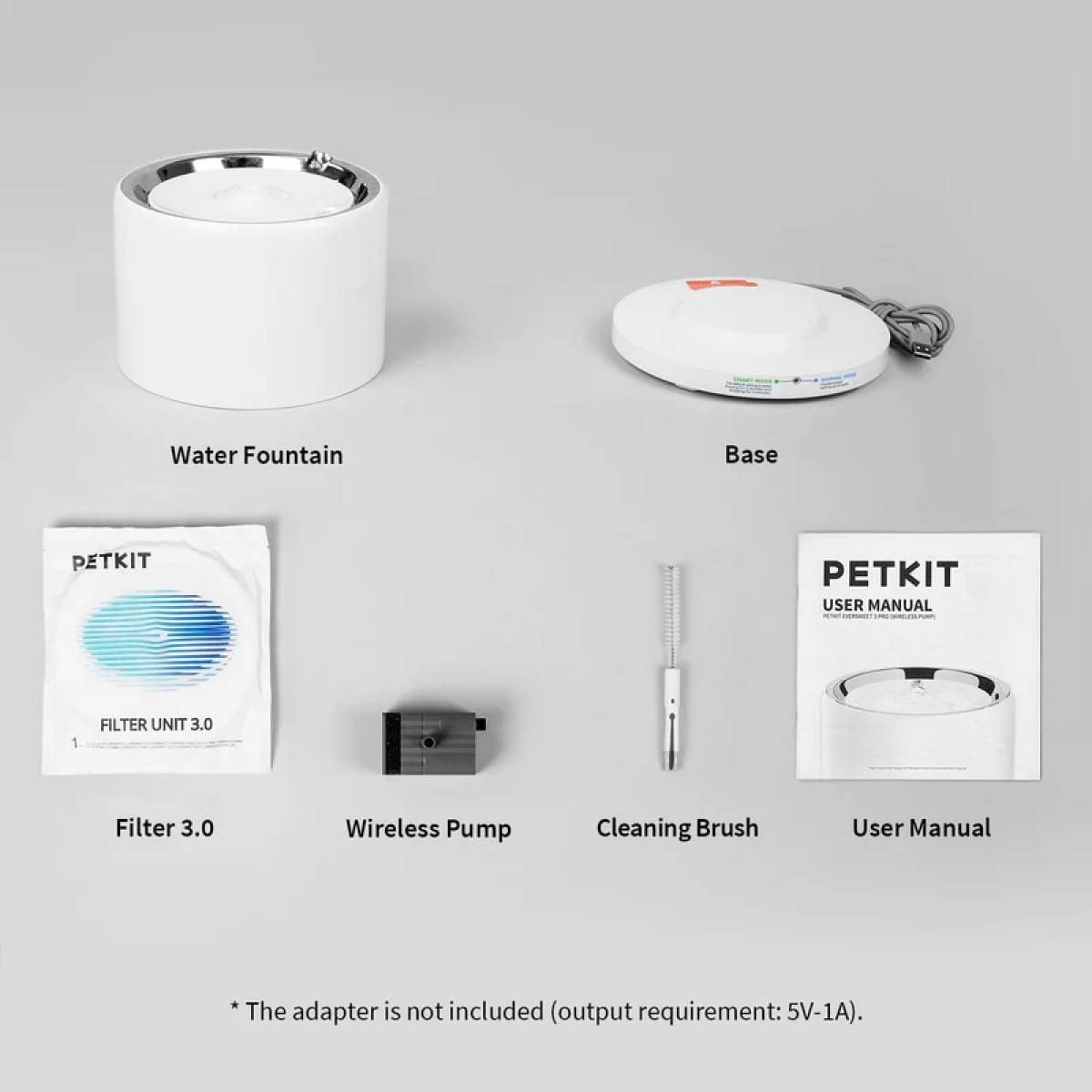 petkit eversweet 3 pro vandens fontano dalys ir filtrai