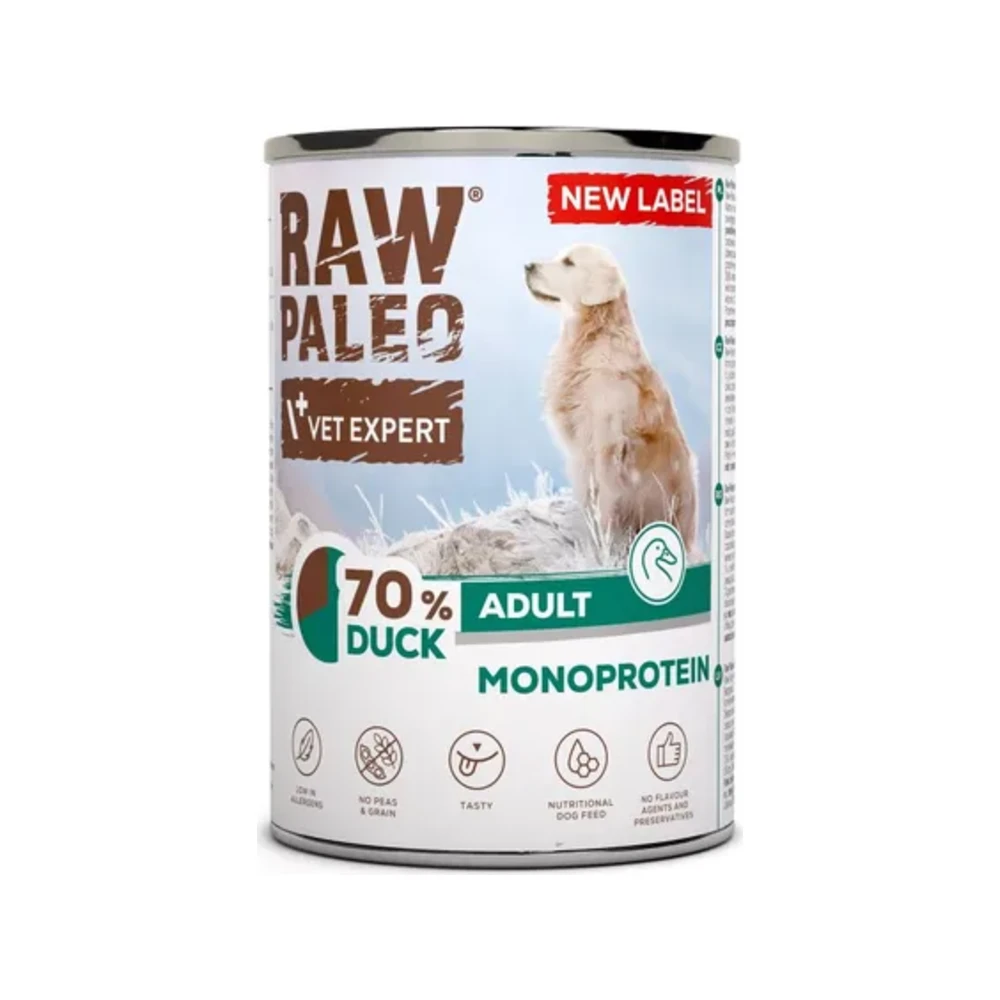 Šlapias maistas šunims | Raw Paleo Adult su antiena, 400 g