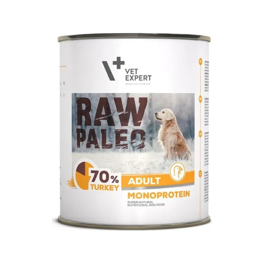 Šlapias maistas šunims | Raw Paleo Adult su kalakutiena, 800 g