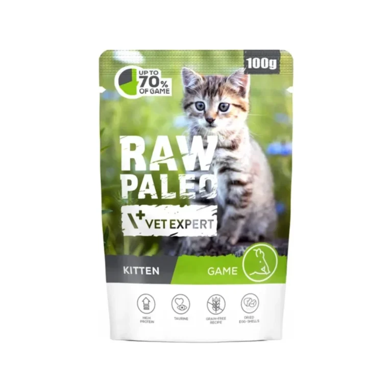 Šlapias maistas kačiukams | Raw Paleo Kitten su elniena, 100 g