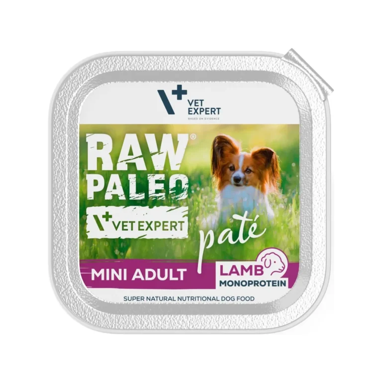 Šlapias maistas šunims | Raw Paleo Mini Adult paštetas su ėriena, 150 g