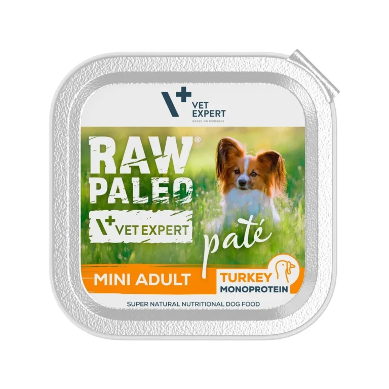 Šlapias maistas šunims | Raw Paleo Mini Adult paštetas su kalakutiena, 150 g