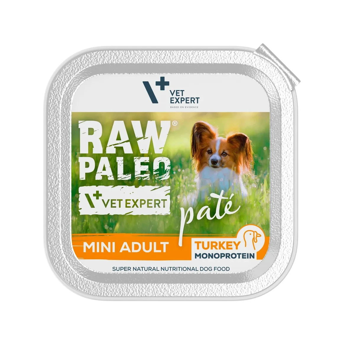 Šlapias maistas šunims | Raw Paleo Mini Adult paštetas su kalakutiena, 150 g