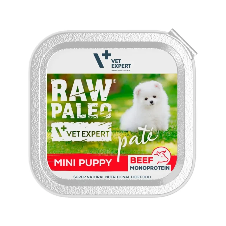Šlapias maistas šuniukams | Raw Paleo Mini Puppy paštetas su jautiena, 150 g
