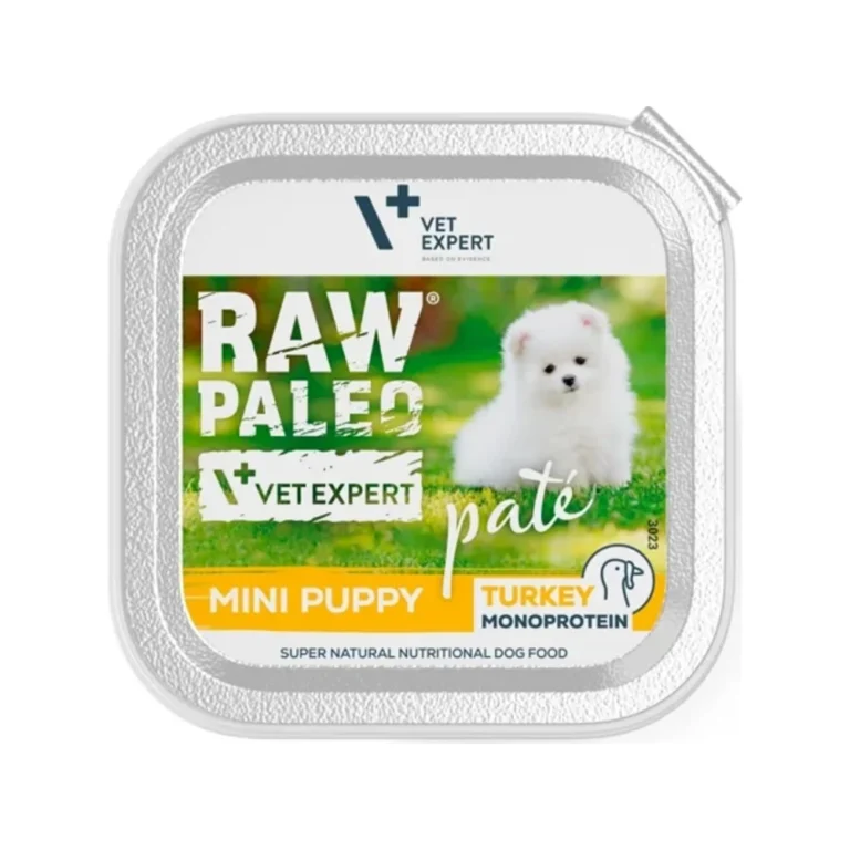 Šlapias maistas šuniukams | Raw Paleo Mini Puppy paštetas su kalakutiena, 150 g