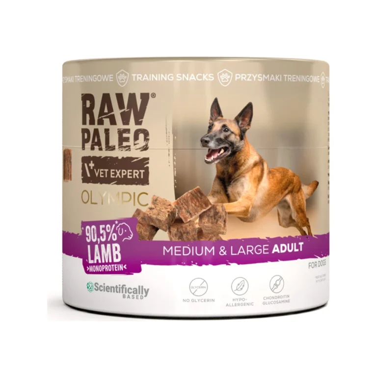 Raw Paleo Olympic Medium large su ėriena, 90 g