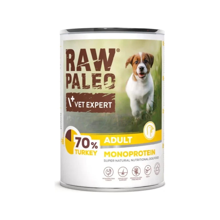 Šlapias maistas šuniukams | Raw Paleo Puppy su kalakutiena, 400 g