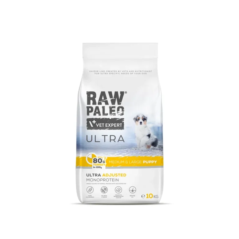 Raw Paleo Ultra Puppy kalakutiena 10kg sausas maistas šunims