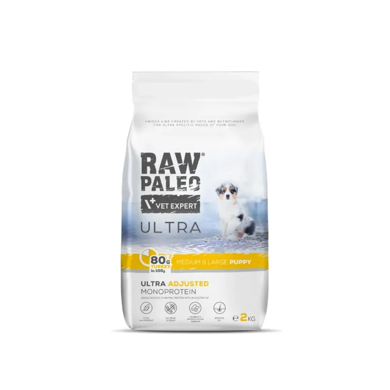 Raw Paleo Ultra Puppy kalakutiena 2kg sausas maistas šunims