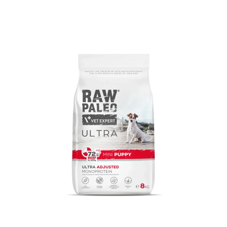 Raw Paleo Ultra Puppy jautiena 8kg sausas maistas šunims