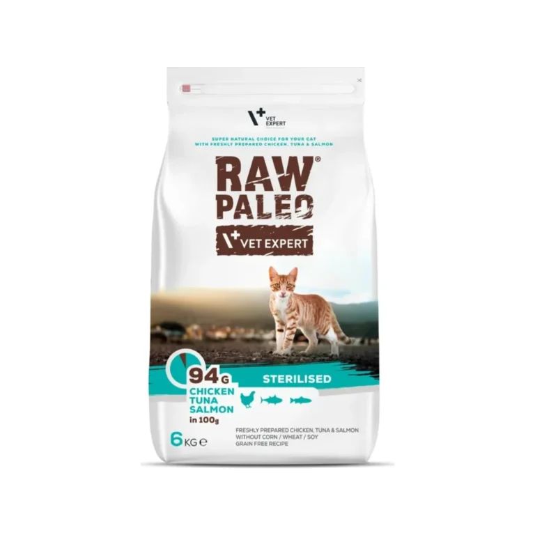 Sausas maistas katėms | RAW PALEO Sterilised Vištiena 6kg