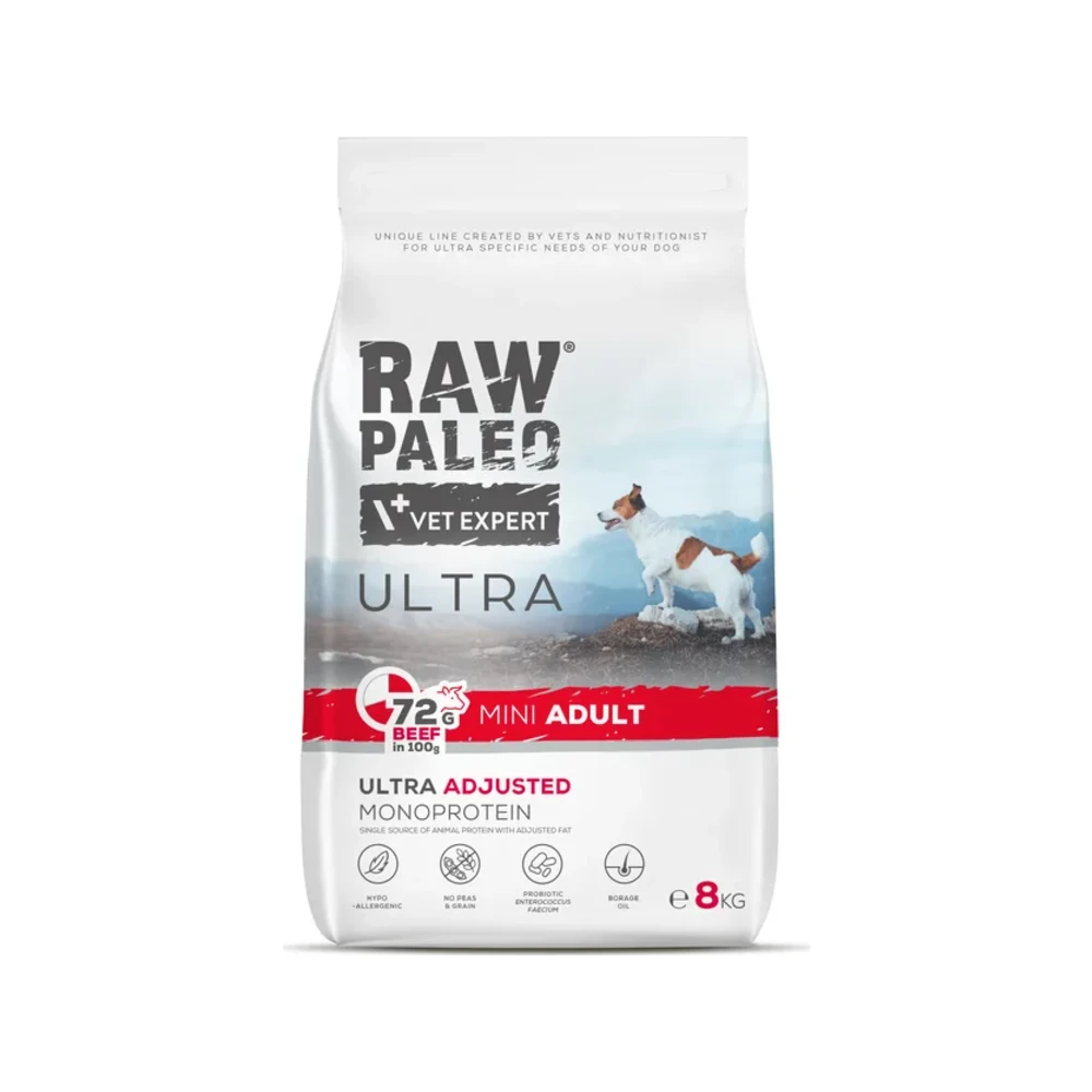 Sausas maistas šunims | Raw Paleo Ultra Mini Adult su kiauliena, 750 g