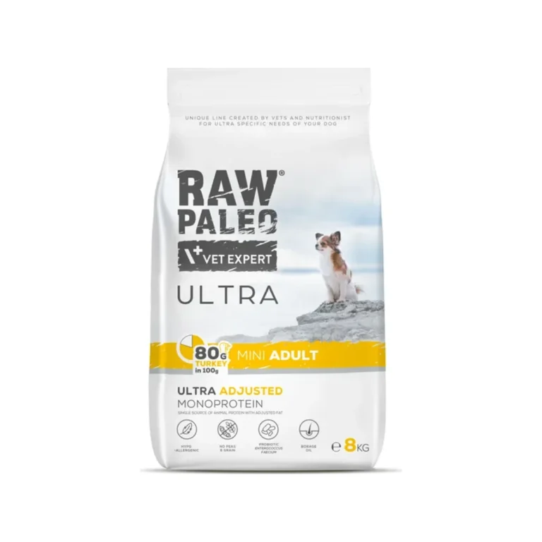 Sausas maistas šunims | Raw Paleo Ultra Adult Mini kalakutiena, 8 kg