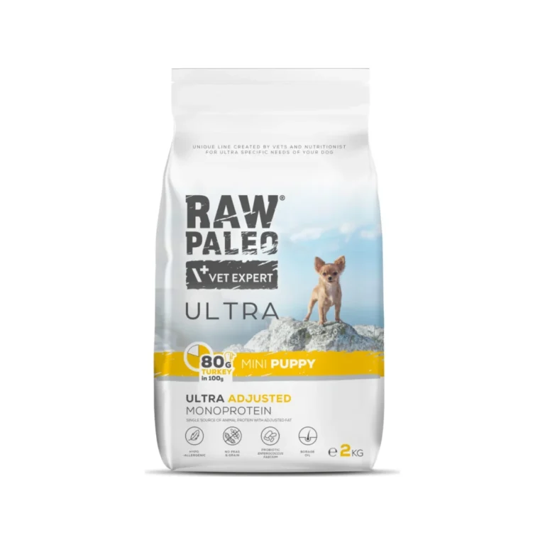 Sausas maistas šuniukams | Raw Paleo Ultra Mini Puppy su kalakutiena, 2 kg