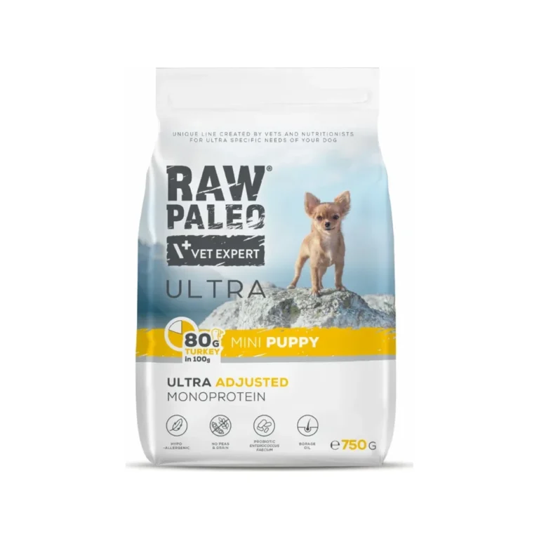Sausas maistas šuniukams | Raw Paleo Ultra Mini Puppy su kalakutiena, 750 g