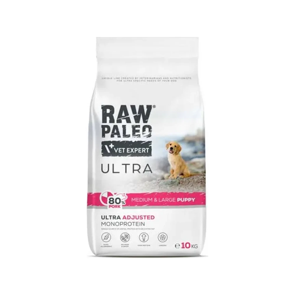 Sausas maistas šunims | Raw Paleo Ultra Puppy Medium&Large su jautiena, 10 kg