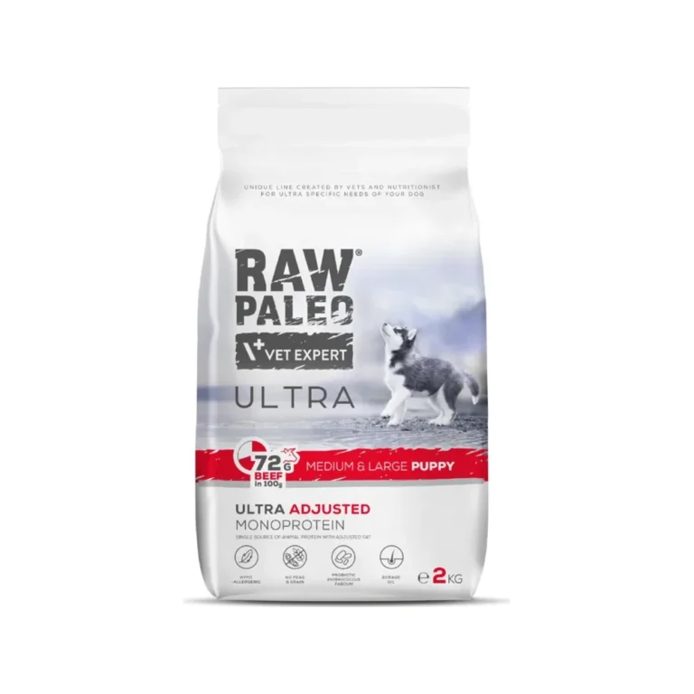 Sausas maistas šunims | Raw Paleo Ultra Puppy Medium&Large su jautiena, 2 kg