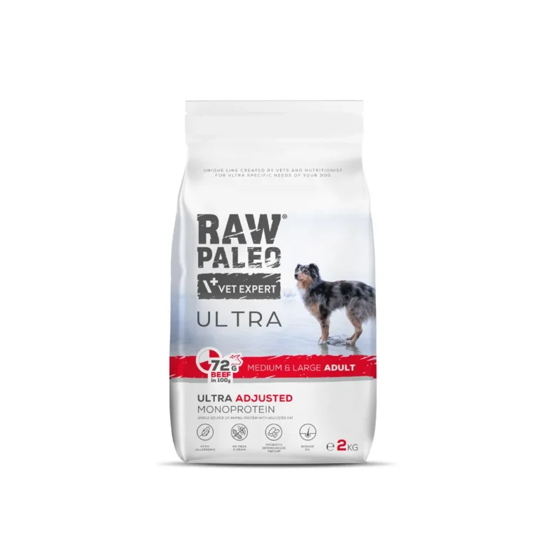 Raw Paleo Ultra Adult jautiena 2kg sausas maistas šunims