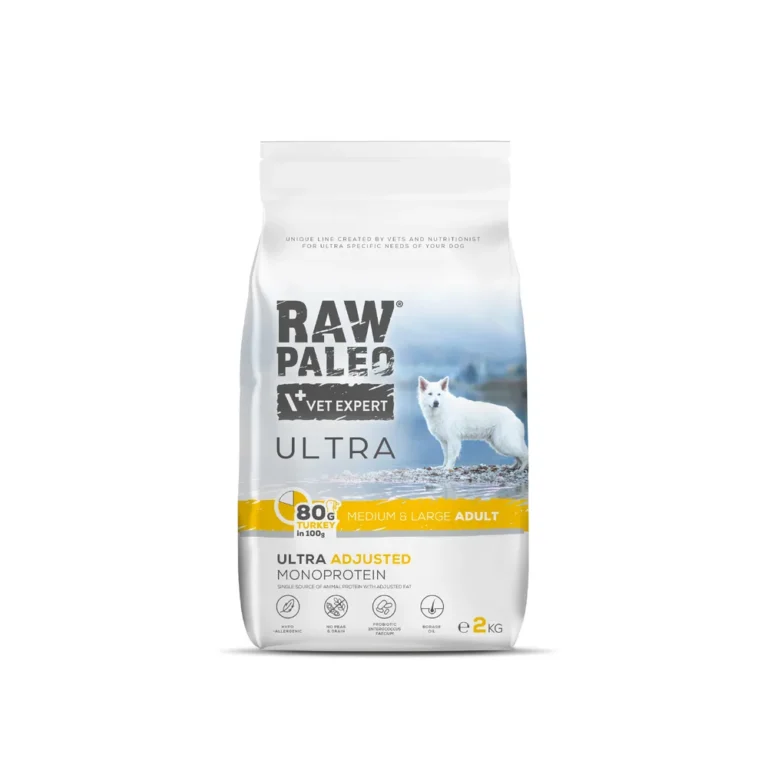 Raw Paleo Ultra Adult kalakutiena 2kg sausas maistas šunims