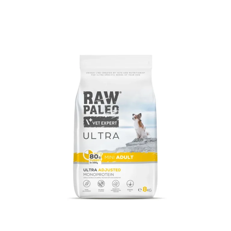 Raw Paleo Ultra Mini kalakutiena 8kg sausas maistas šunims