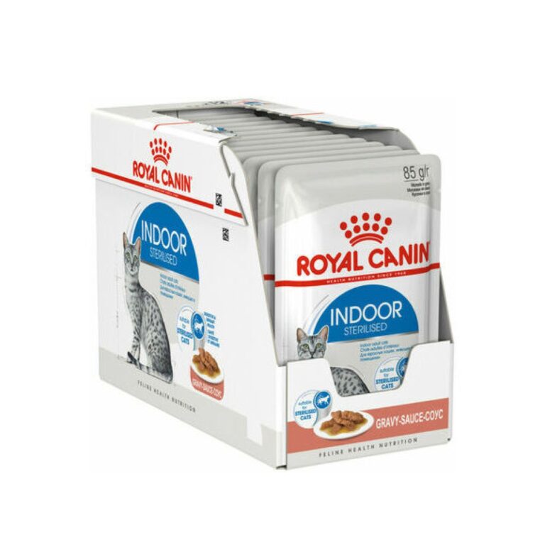 Royal Canin Indoor Sterilised šlapias maistas kambarinėms sterilizuotoms katėms 12x85 g