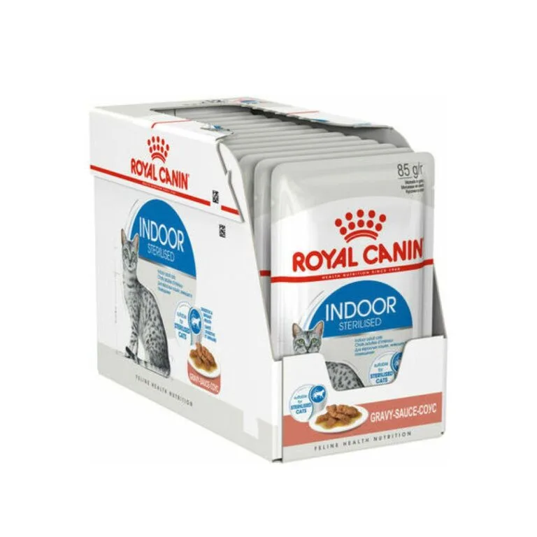 Royal Canin Indoor Sterilised šlapias maistas kambarinėms sterilizuotoms katėms 12x85 g