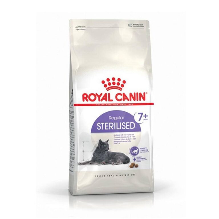 royal canin sterilised 7+ sausas maistas katei 1.5 kg vyresnems sterilizuotoms katems subalansuota mityba