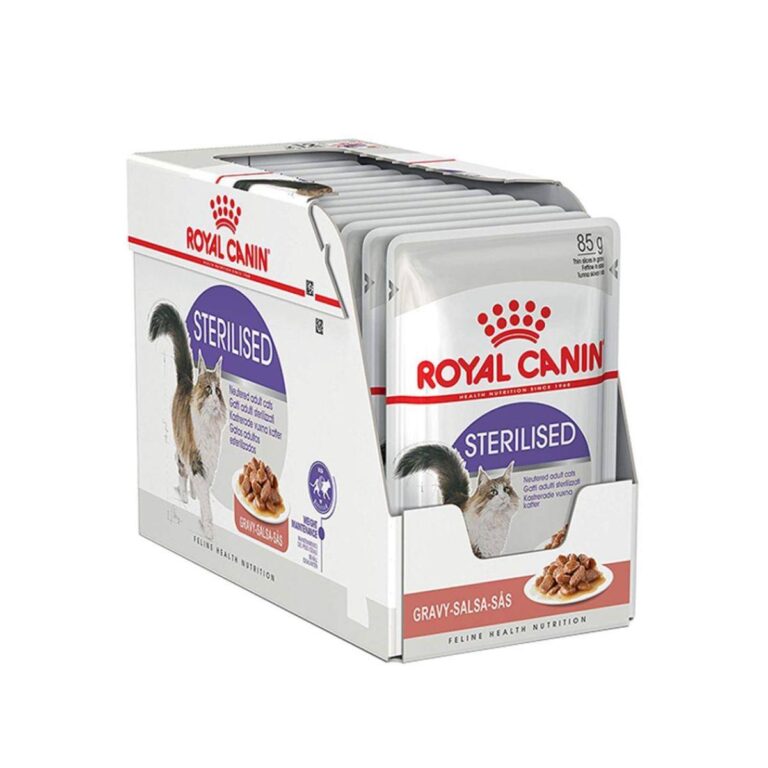Royal Canin Sterilised šlapias maistas sterilizuotoms katėms padaže 12x85 g