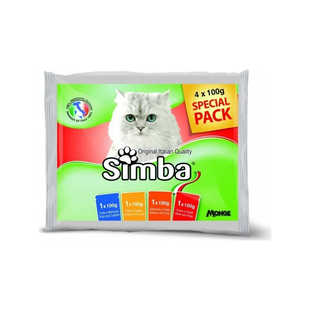 Simba rinkinys 4 skoniai, 4 × 100 g