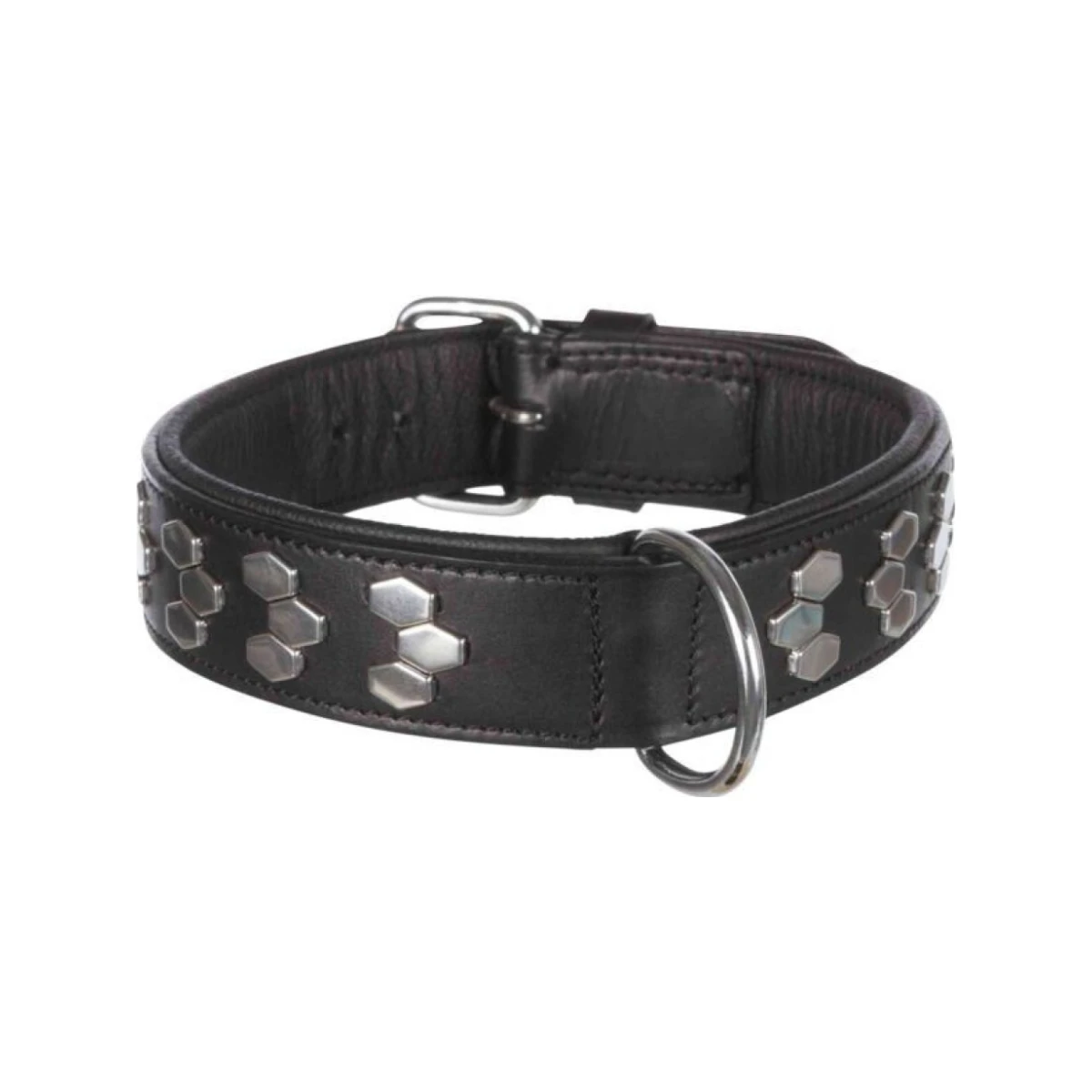 Trixie Active odinis antkaklis su metaline apdaila, M, 38–45 cm / 40 mm, juodas