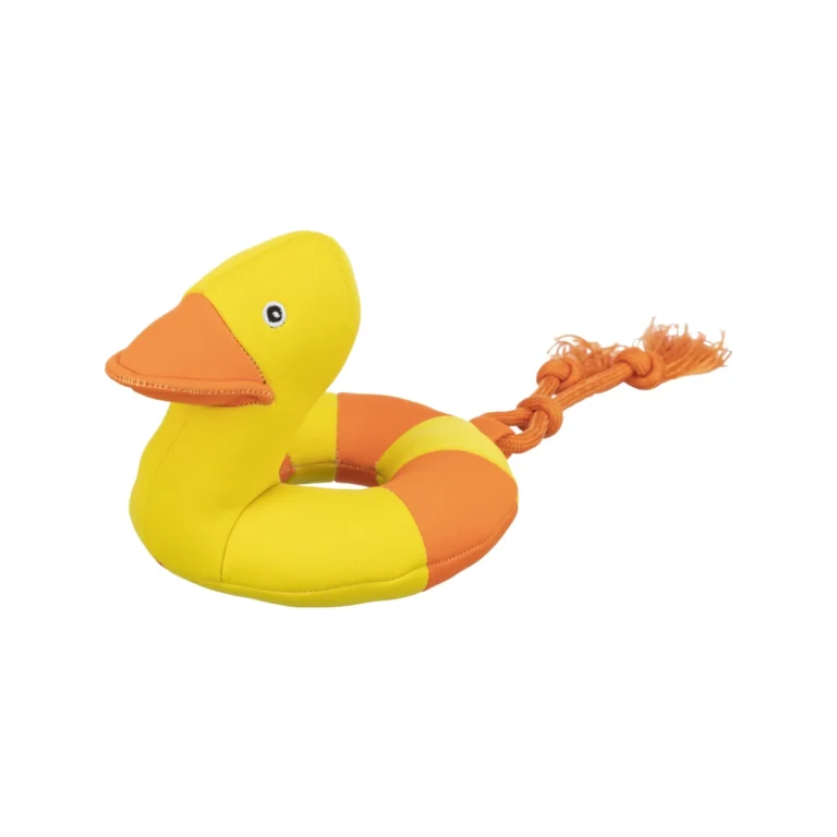 Trixie Aqua Toy vandens žaislas antis su virve, 20 cm / 36 cm