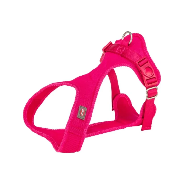 Trixie Comfort Soft touring petnešos šunims, XXS–XS, 25–35 cm / 15 mm, fuksijos spalvos