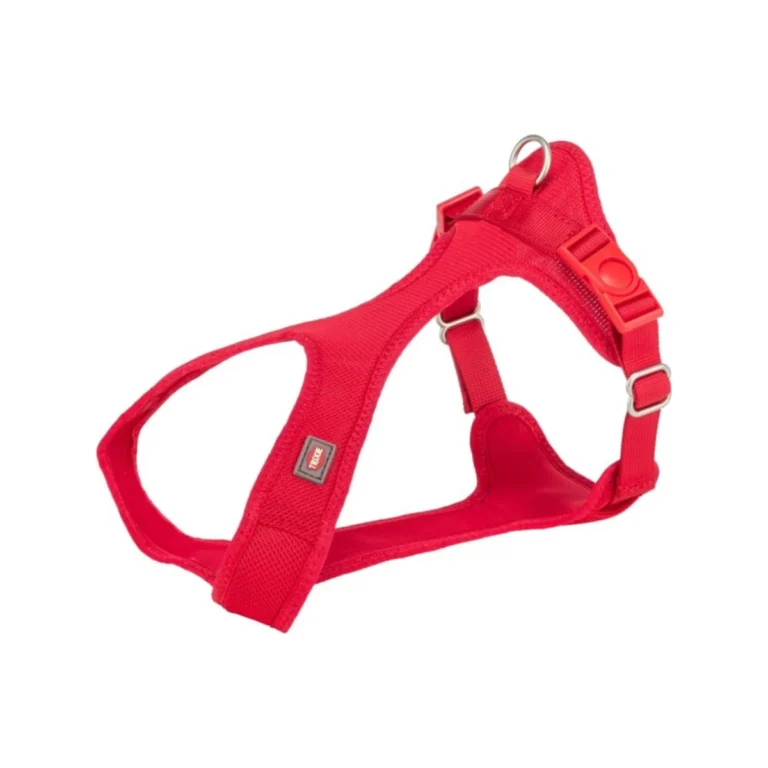 Trixie Comfort Soft Touring petnešos, XXS–XS: 28–40 cm / 15 mm, raudonos
