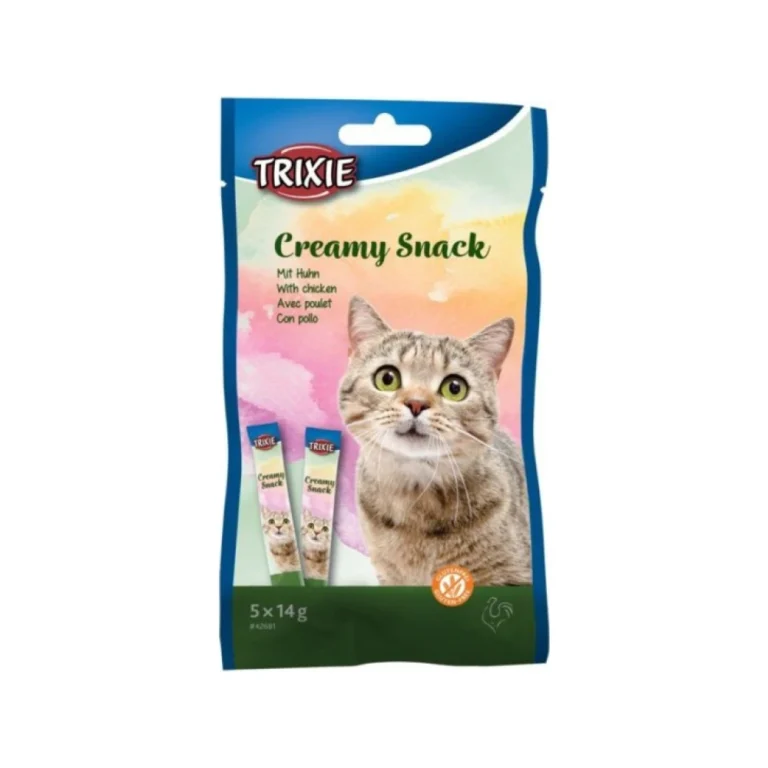 Trixie Creamy Snack kreminis skanėstas katėms su vištiena, 5 × 14 g